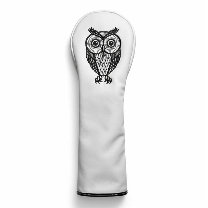 Custom Design Driver/3 Wood/Hybrid Golf Headcover Embroidery Logo PU Leather Golf Club Head Covers