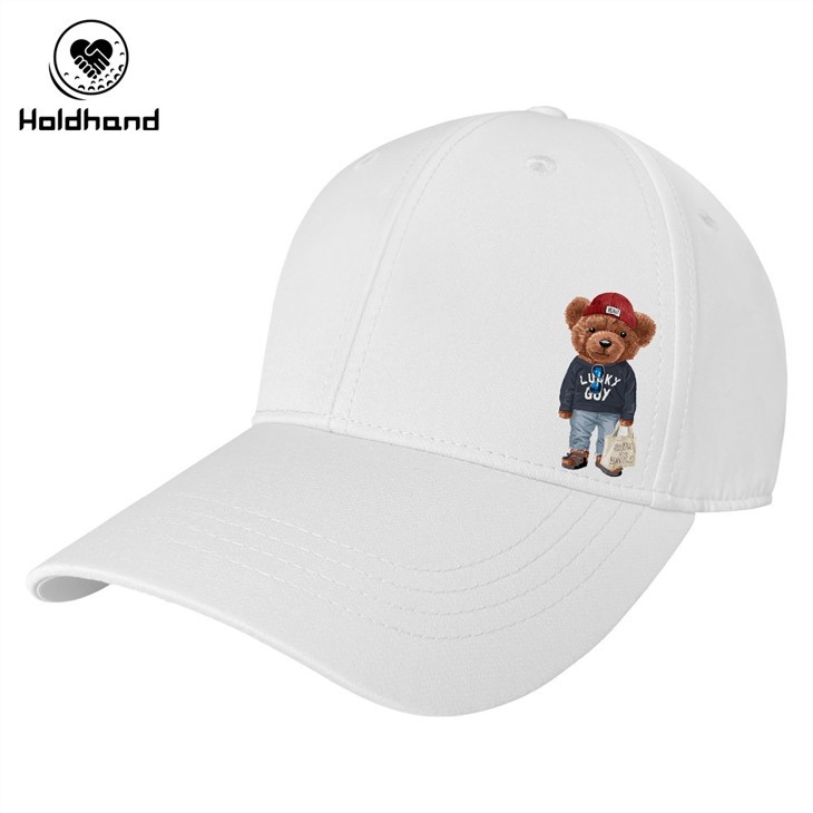 Cartoon Bear Design Custom Polyester Caps/hats Headwear Sport Caps