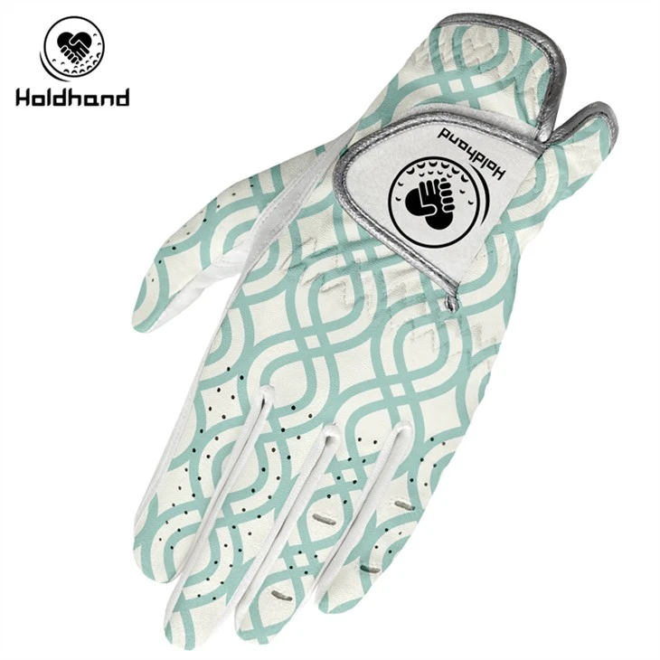 Curve Design Printing Golf Glove - легкая и мягкая кожаная перчатка для гольфа Cabretta для мужчин и женщин