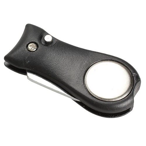 Golf Divot Repair Tool With Magnetic Ball Marker, Metal And Foldable Design