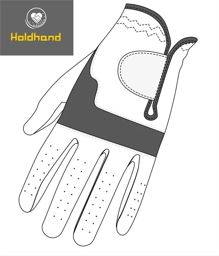 Высококачественный пользовательский логотип PU Cabretta Golf Gloves OEM