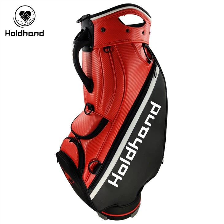 Горячие продажи Majestic Orange Design Custom PU Golf Staff Bag Golf Bag